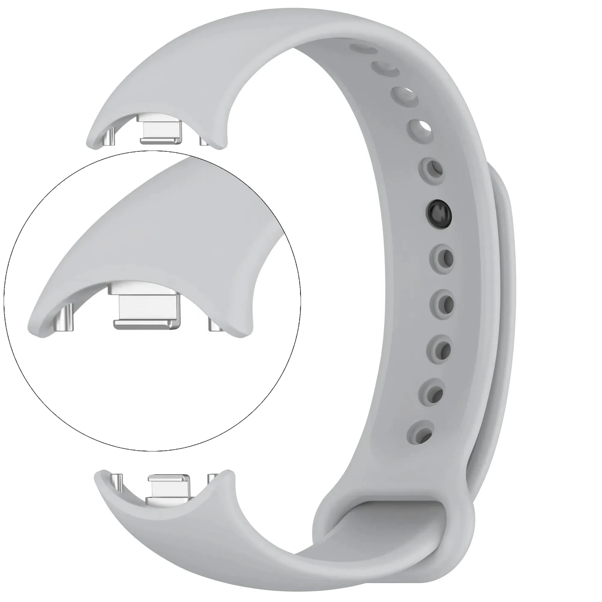 Weiches offizielles Silikonarmband für Xiaomi Mi Band 10 9 8, atmungsaktives Armband, Zubehör, Gürtel für MiBand 9 8, Ersatzarmband