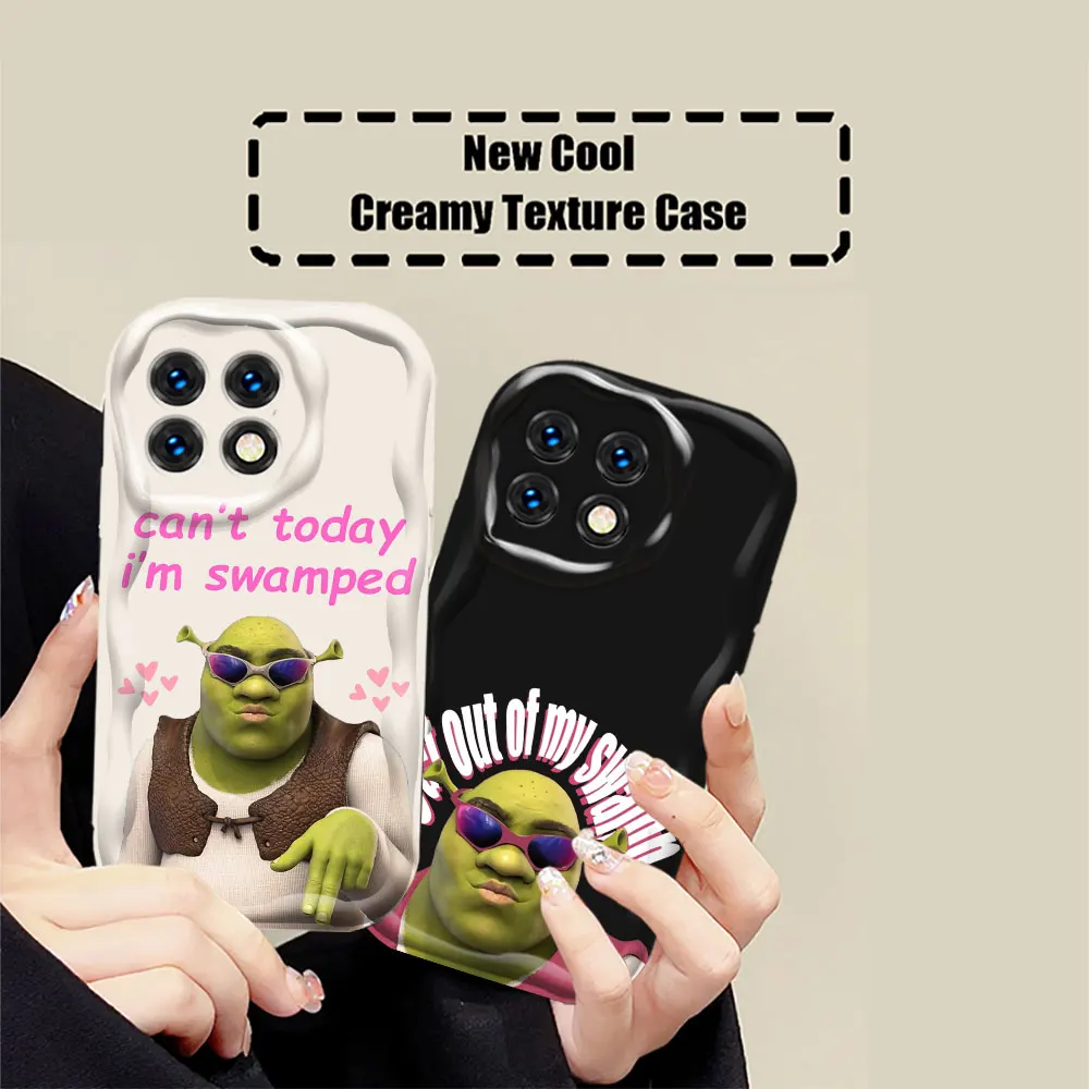 Funny Movie Shrek Cat Cartoon Case For Infinix NOTE HOT 40 30 PRO 40I 30I 20 20I 12 9 PLAY Tecno Camon Spark 30 20 3D Wave Cover