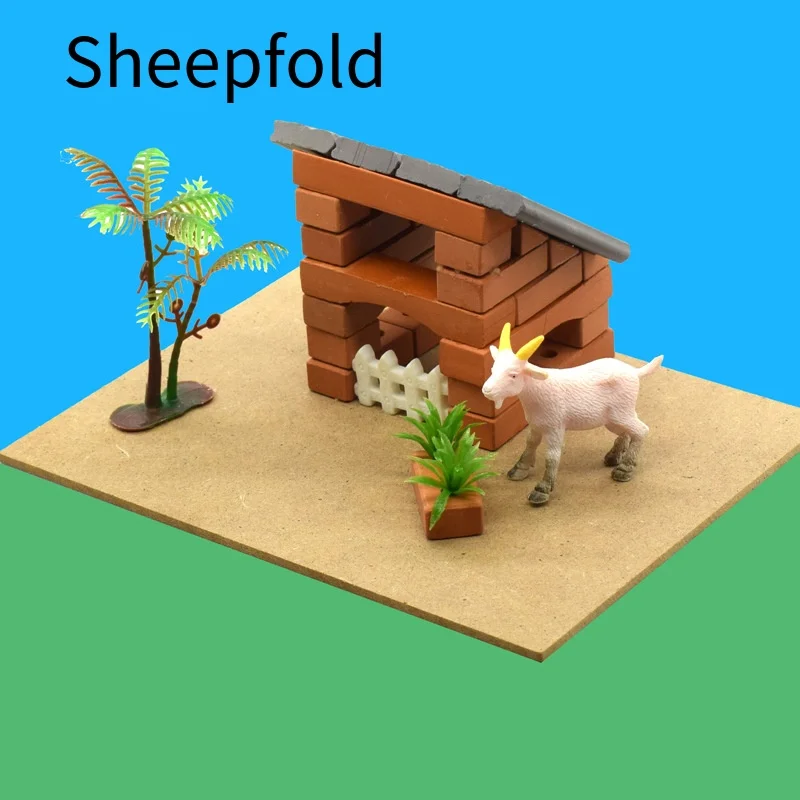 キッズマスタービルダーおもちゃセット - 本物のミニブロックと水溶性セメントDIYハウスビルディングキット