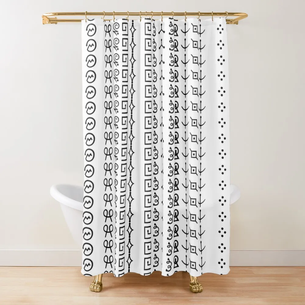 

Futurama alien language: I love Futurama (Black white background) Shower Curtain Cute Shower Toilet Accessories Bathroom Curtain