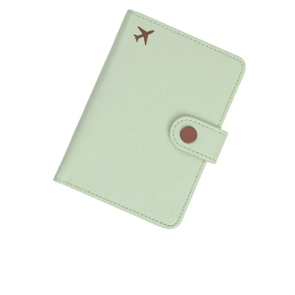 

Wallet Passport Storage Bag Solid Color Multi-layer Document Passport Storage Clip Korea Style Airplane Check-in Passport Holder