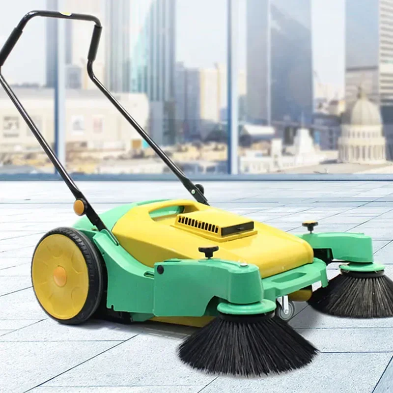 Desktop 220v Industrial Walk-behind Sweeper Factory Workshop With Farm Road Warehouse Dust Unpowered Sweeper
