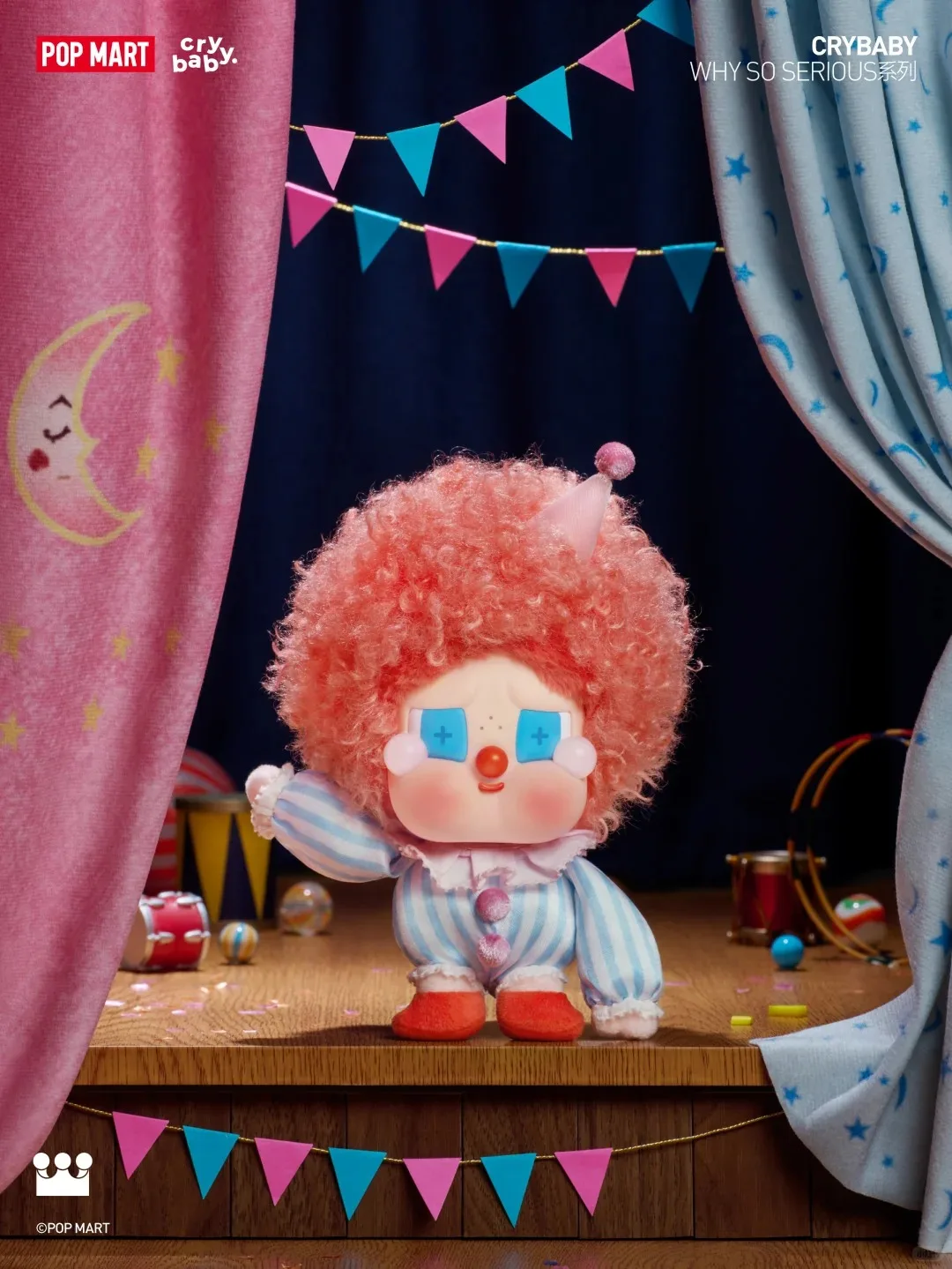 POP MART Crybaby Shiny Shiny Series Blindbox Crybaby Anhänger/Plüsch Schwarz/Rosa Puppe Niedliche Kopfhörerhülle Handykarte Überraschungsgeschenk