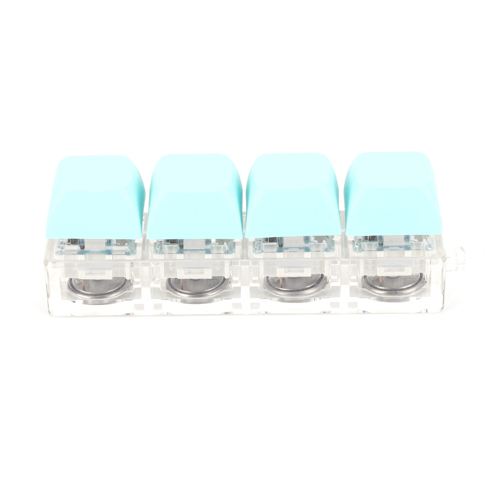 Descompressão do teclado 4 teclas botão alívio do estresse com luz led cubo de teclado diy para presentes adultos para aliviar o tempo de passagem