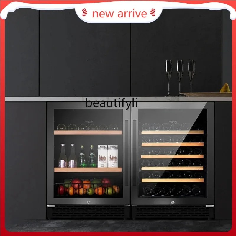 

D2520 Modern Kitchen Island Embedded Ice Bar Household Embedded Constant Temperature Wine Cabinet Refrigeration Fresh Cabinet