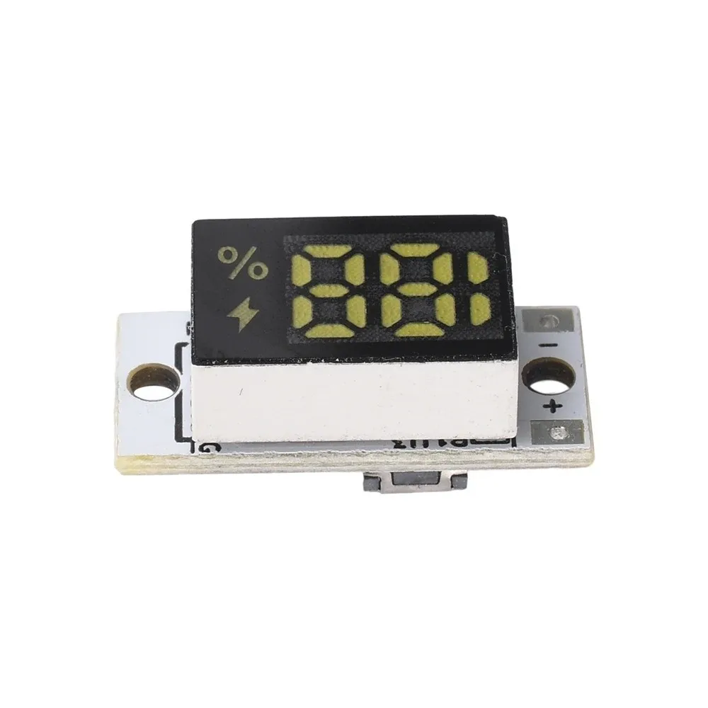 LED Digital Display Battery Level Indicator Module Accurate Percentage Display Low Power Operation Battery Capacity Meter