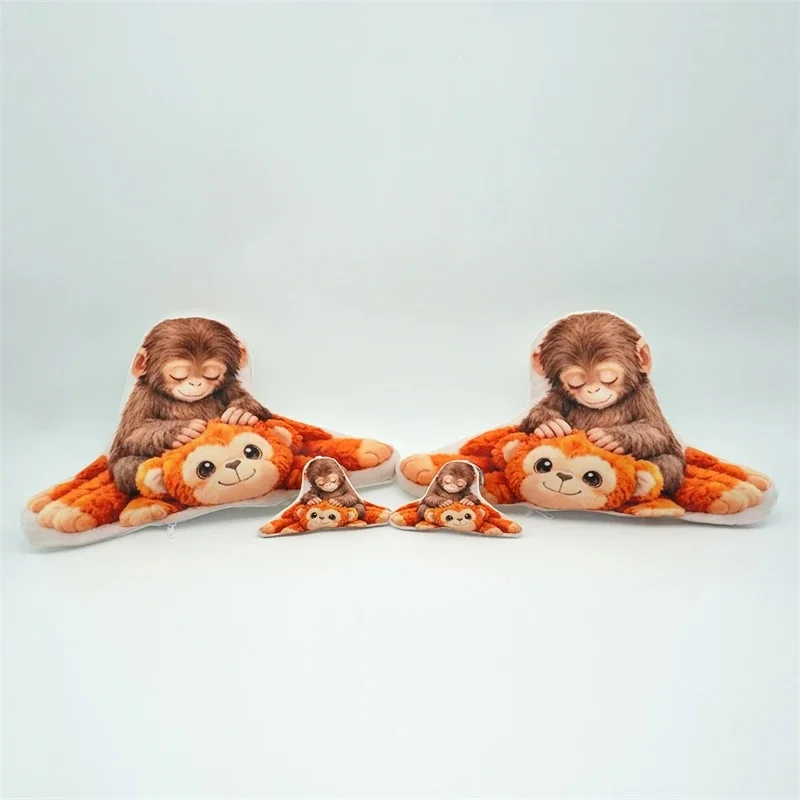 

Плюшевая подушка-игрушка «Обезьянка-боксер», милая мягкая игрушка-горилла, маленький брелок-подвеска для сумки, прекрасный подарок для детей и взрослых, декор для дома