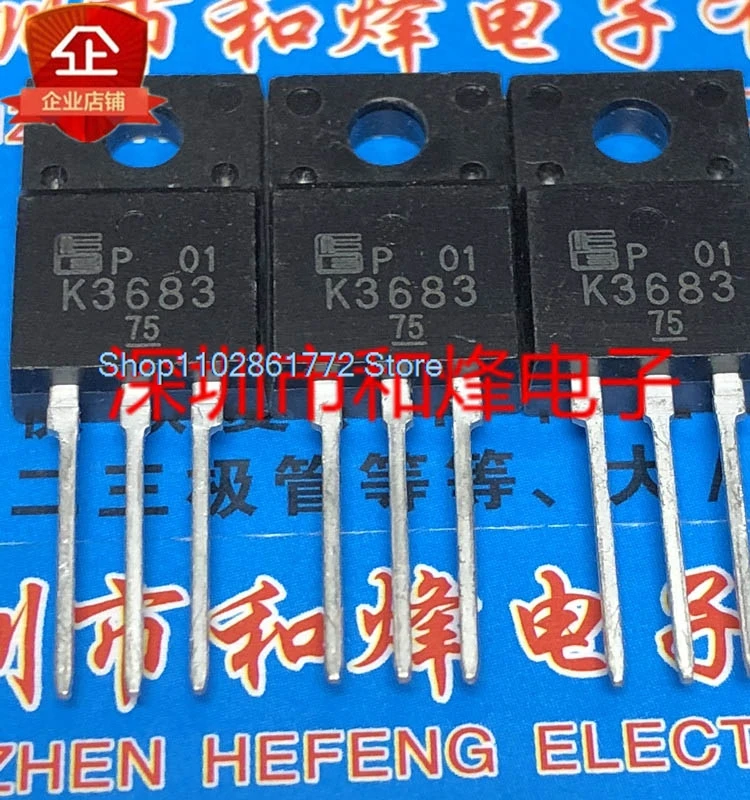 (10PCS/LOT) K3683 2SK3683  TO-220F MOS 500V 19A