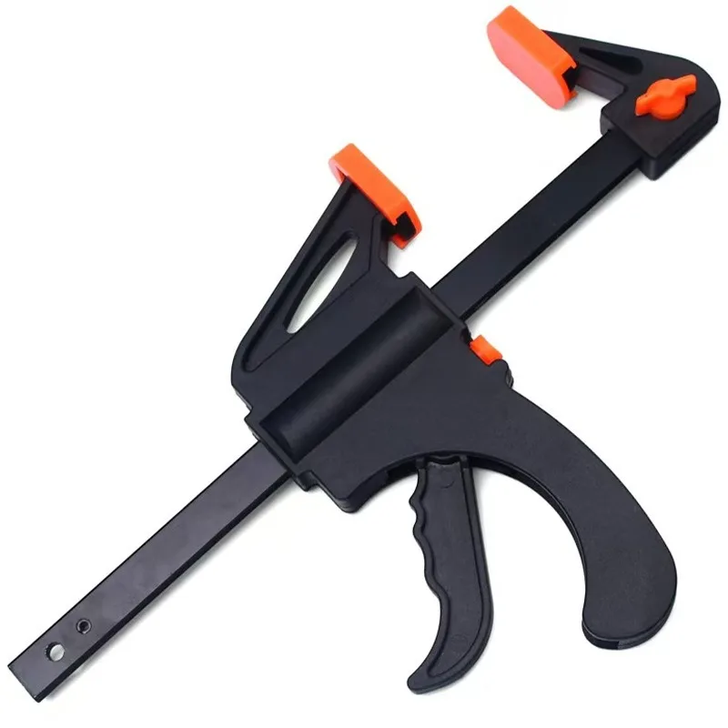 Heavy Duty F Style Clamp with Quick Release System, Wide Jaw, Stable Grip Wood Clamp for Furniture Making & Construction
