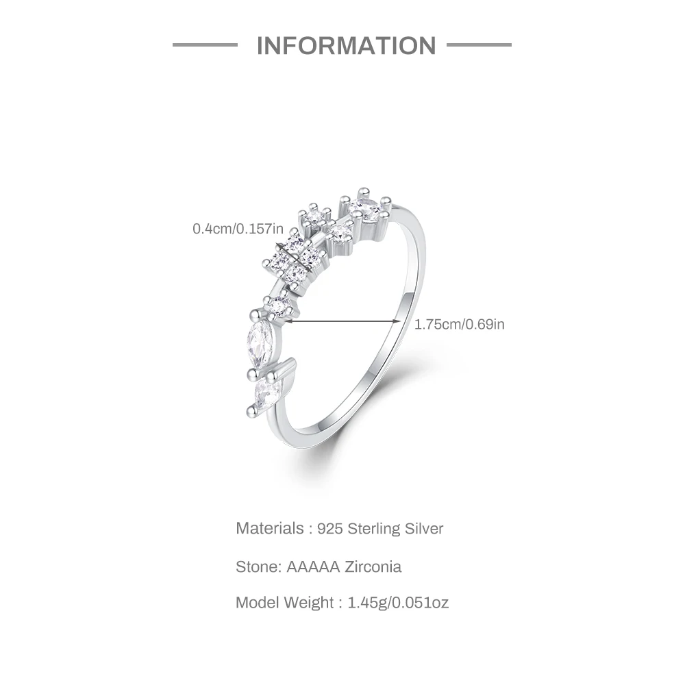 Aide 1 Piece 925 Sterling Silver Mini Small Zircon Rings For Women Light Luxury CZ Exquisite Rings Jewelry Accessories anillos