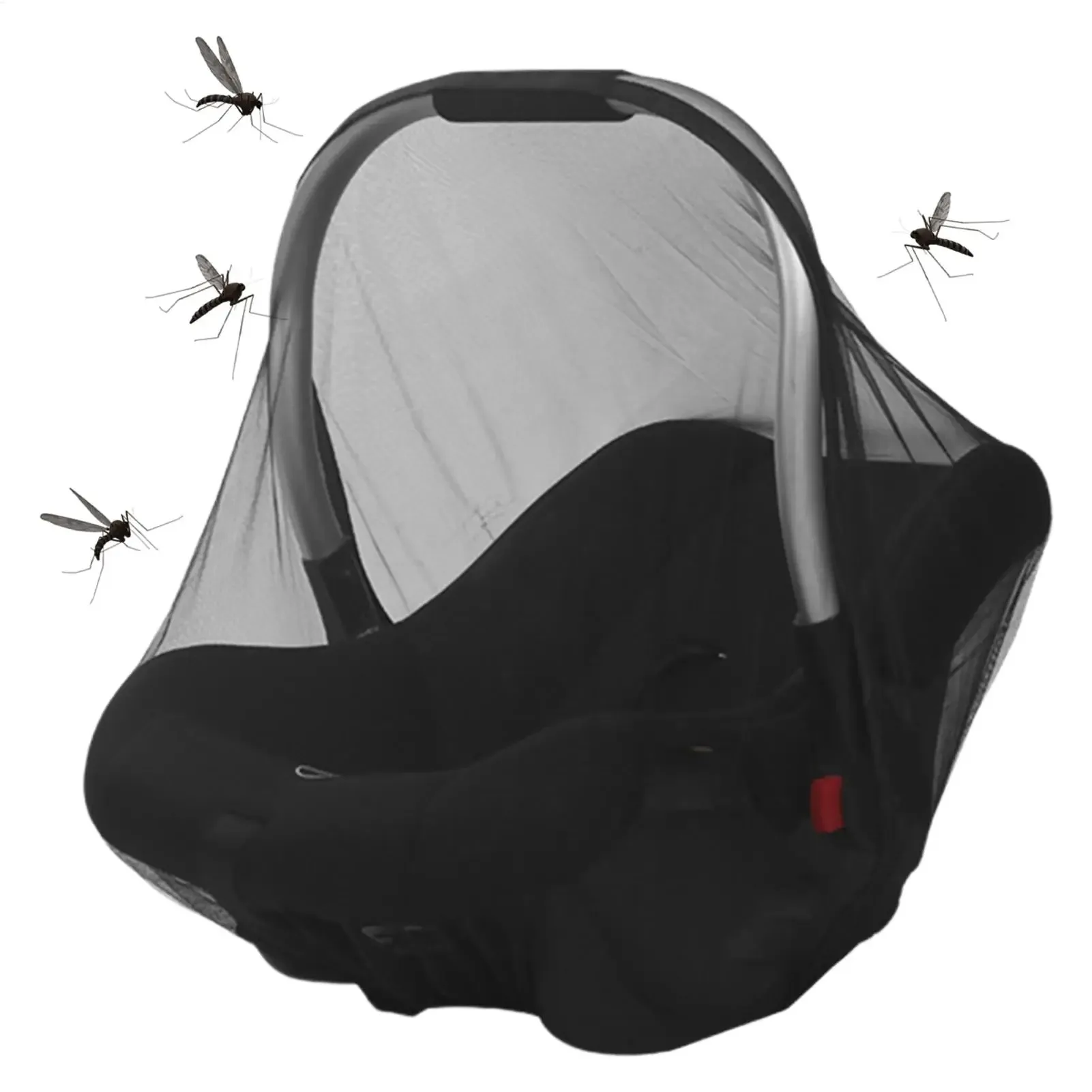 Baby Stroller Basket Mosquito Net Newborn Breathable Mesh Net for Cart Insect Netting Carrier Car Seat Carriage Cradles Cover