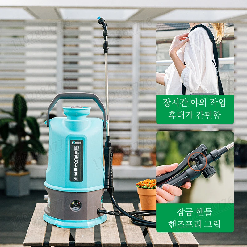 8L قدرة حديقة بخاخ كهربائي بخاخ الري الزراعي بطارية قابلة للشحن التعقيم المبيدات