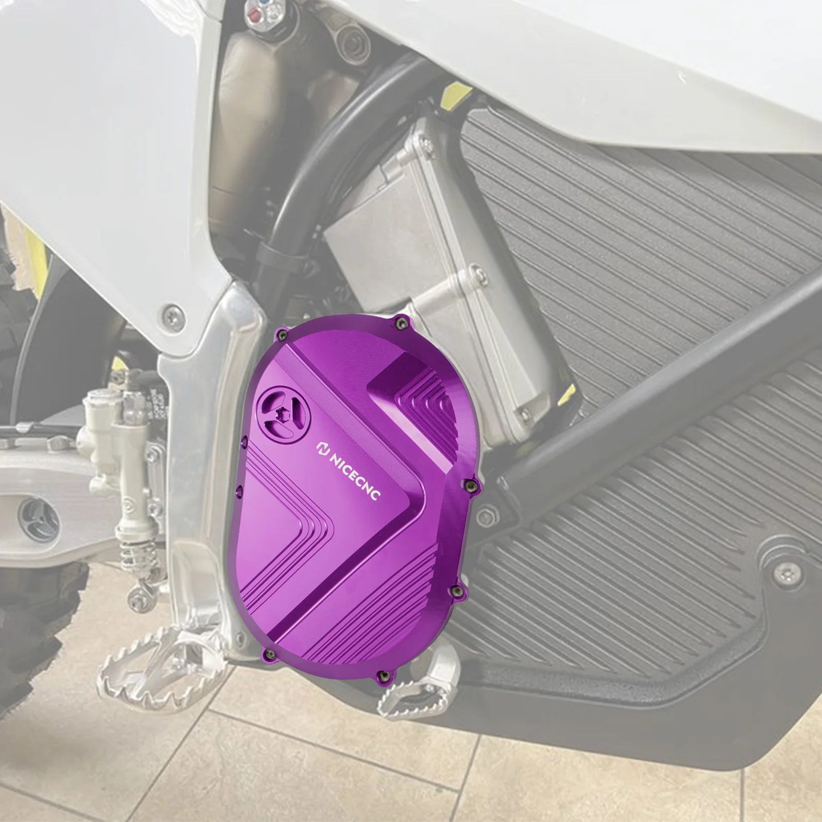 NICECNC Für Stark Varg EX Stark Varg MX 2024 2026 Elektro-Dirtbike Linke Rechte Große Motorabdeckung & Kettenradabdeckung Kettenschutz – Detail 9
