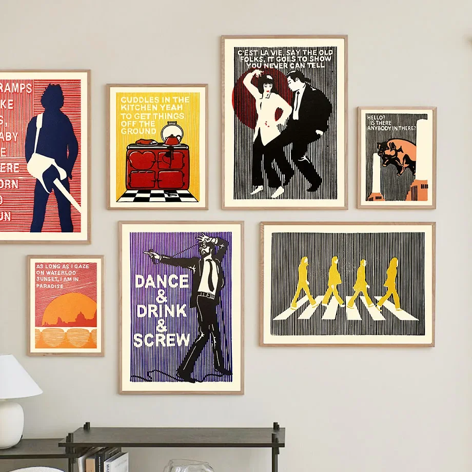 

Брюс Спрингстин Боб Марли Кинкс Аббатская дорога Музыка Настенная живопись на холсте Плакаты на скандинавскую тему Печать Фотографии Декор для гостиной