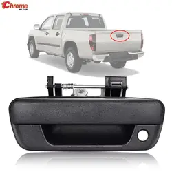 Tailgate Handle Door Trunk Open Catcher With KeyHole For Chevrolet Colorado GMC Canyon Chrome Hand Cover 2004 - 2010 2011 2012