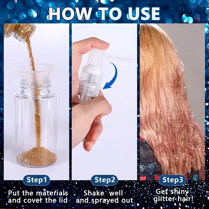 Puder-Sprühflaschen mit Verschlussdüsen – kompatibel mit Puder-Spendern, geeignet für Pulververpackungen, Verschluss-Spray für Make-up – Detail 4