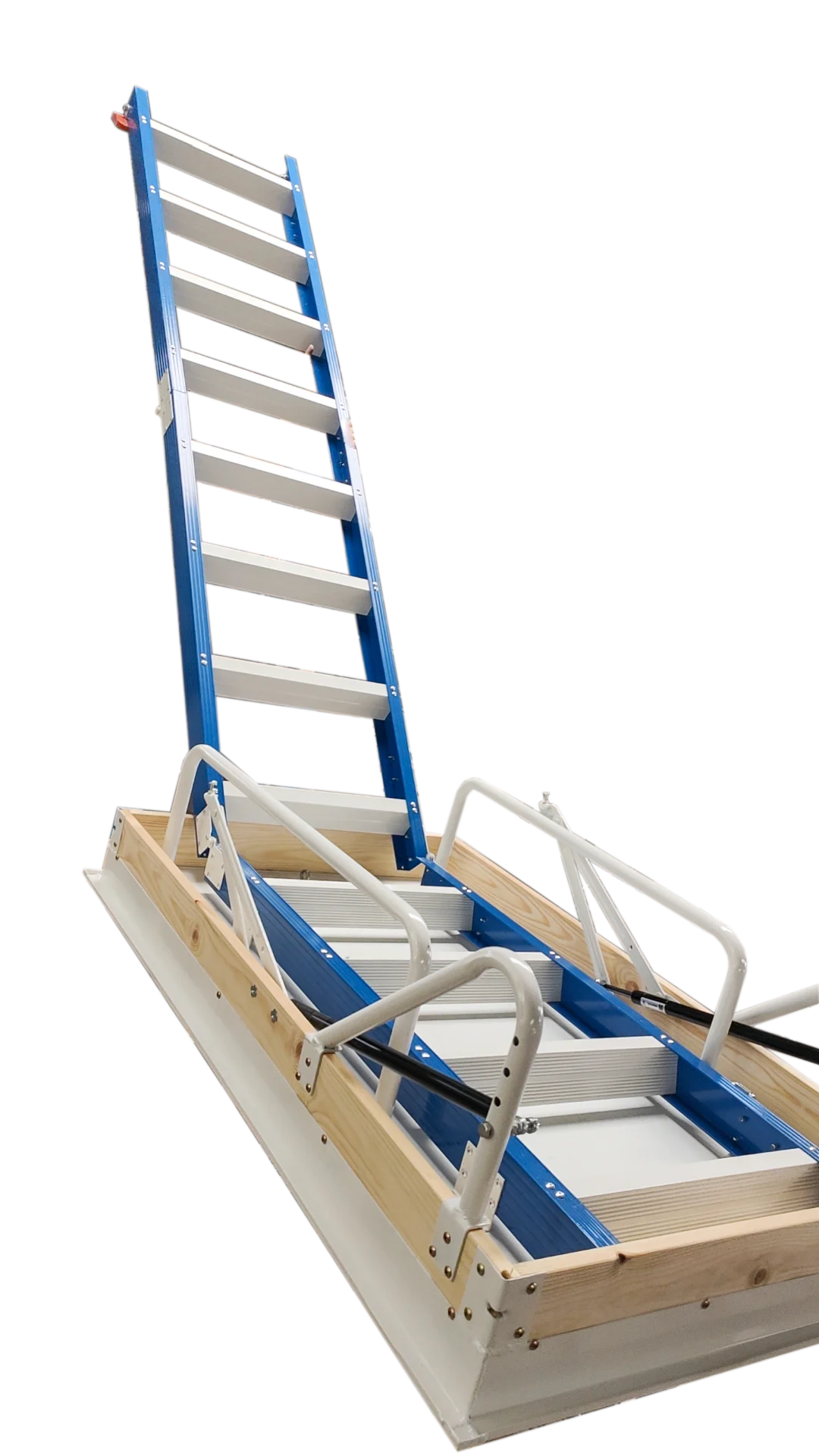 Design space-saving wall-mounted loft Foldable loft ladder Outdoor retractable staircase for roof access