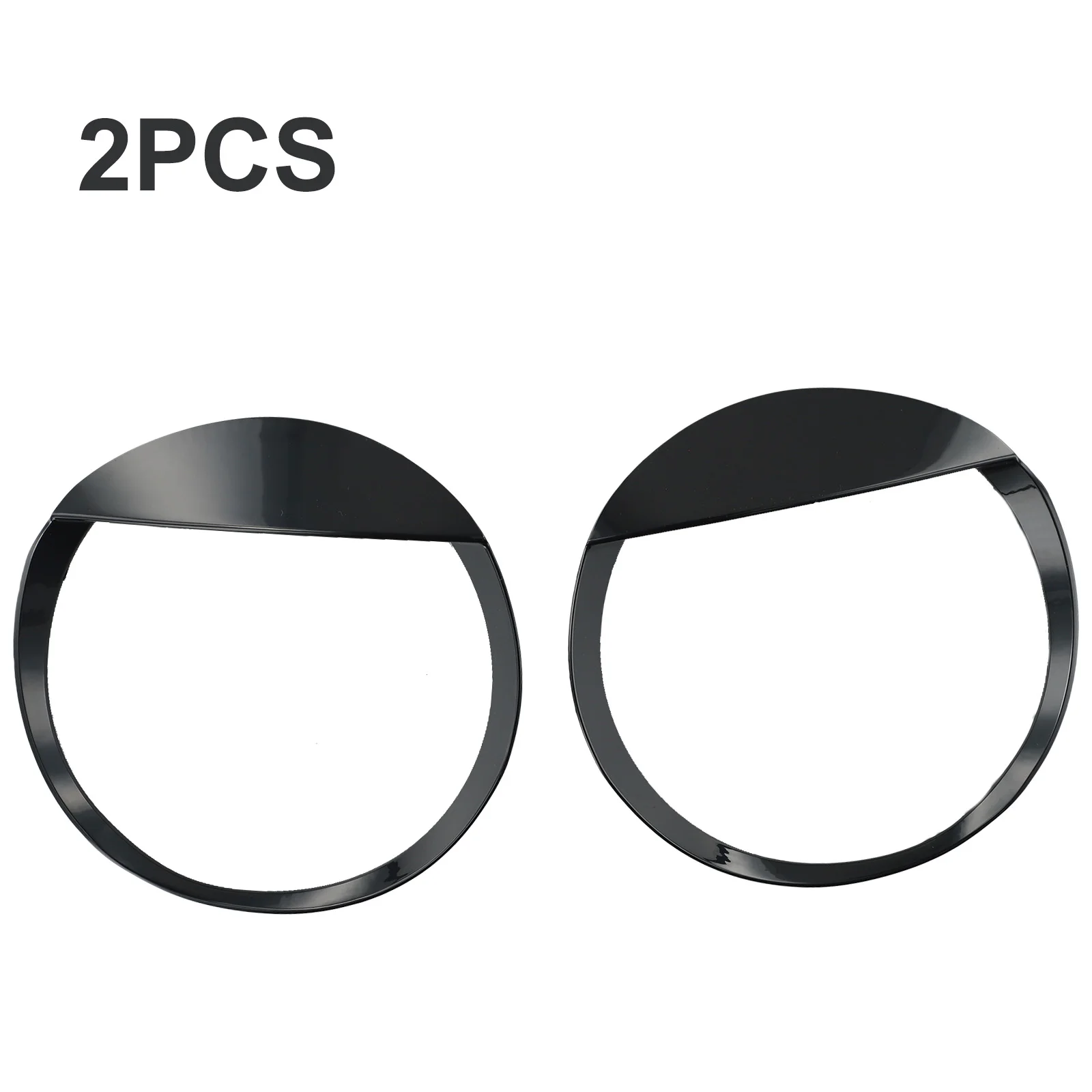 Add Some Class To Your Car's Design With Black ABS Front Headlight Lamp Cover Trim For Suzuki Jimny 2019 21 Set Of Two!