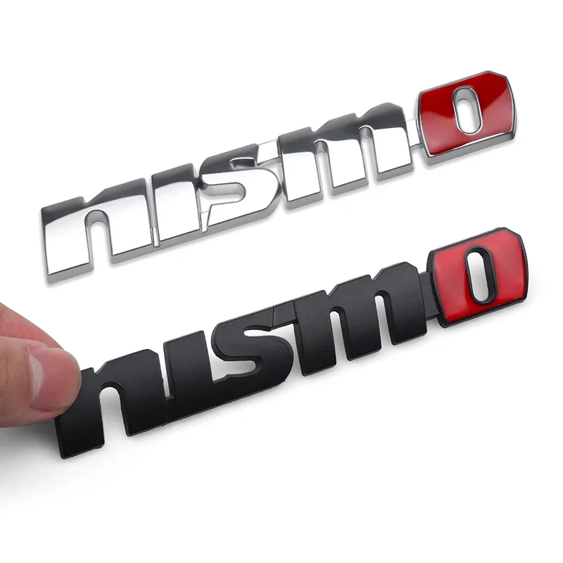 1Pc Nismo Car Front Grille Badge Body Trunk 3D Sticker Auto Accessories For Nissan Almera Tiida Juke Teana Qashqai 350Z 370Z GTR