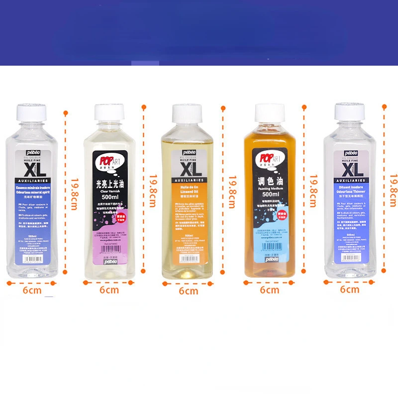 Olej lniany do malowania olejnego, szybkoschnący, rozpuszczalny, bezwonny Pigment, esencja neutralna, 500ml — zdjęcie 4