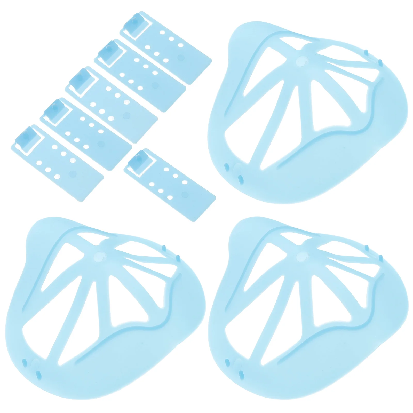 

3 Pcs Mask Holder Reusable Silicone Support Frame Inner Stereoscopic Bracket Smooth Breathing Labor Protection Frosted Comfort