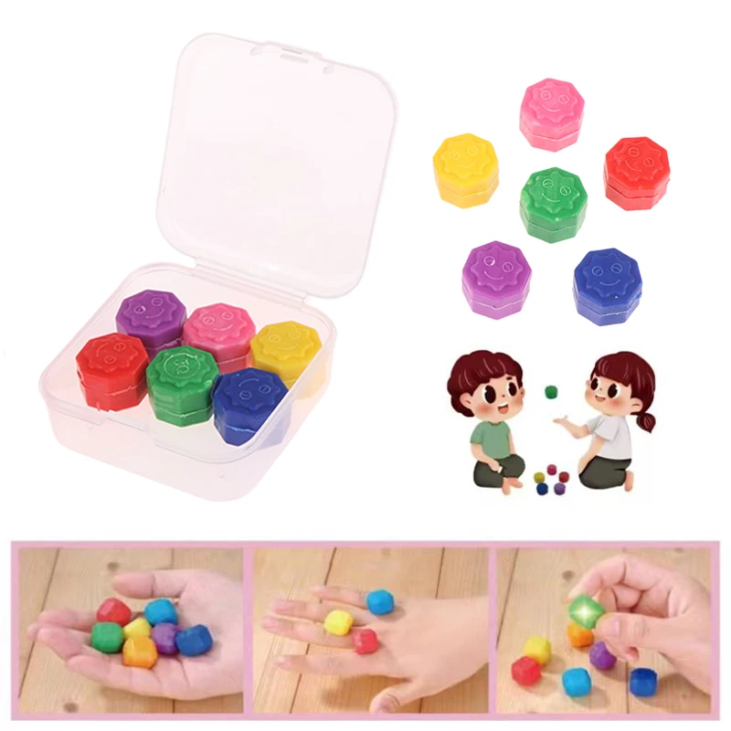 1/2/4 Box Traditional Play Game Grab The Stone Toy Korean Gonggi Competitive Games Exercise Colorful Fun Stress Relief Toy