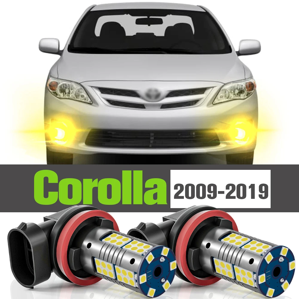 

2x LED Fog Light Accessories Lamp For Toyota Corolla 2009-2019 2010 2011 2012 2013 2014 2015 2016 2017 2018