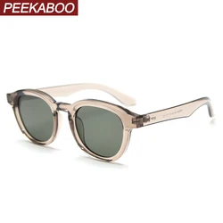 Peekaboo polarized sunglasses retro women TR90 brown green square sun glsses for men uv400 ultralight unisex 2024 accessories