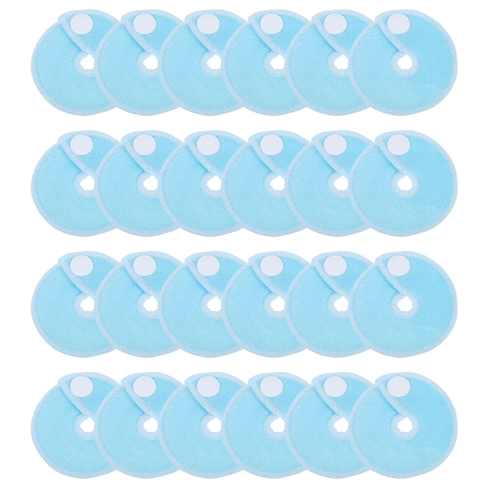 

24 Pcs Microfiber Pad Feeding Tube Pads Button Cushions for Breastfeeding Cotton Baby Belly Covers Holder