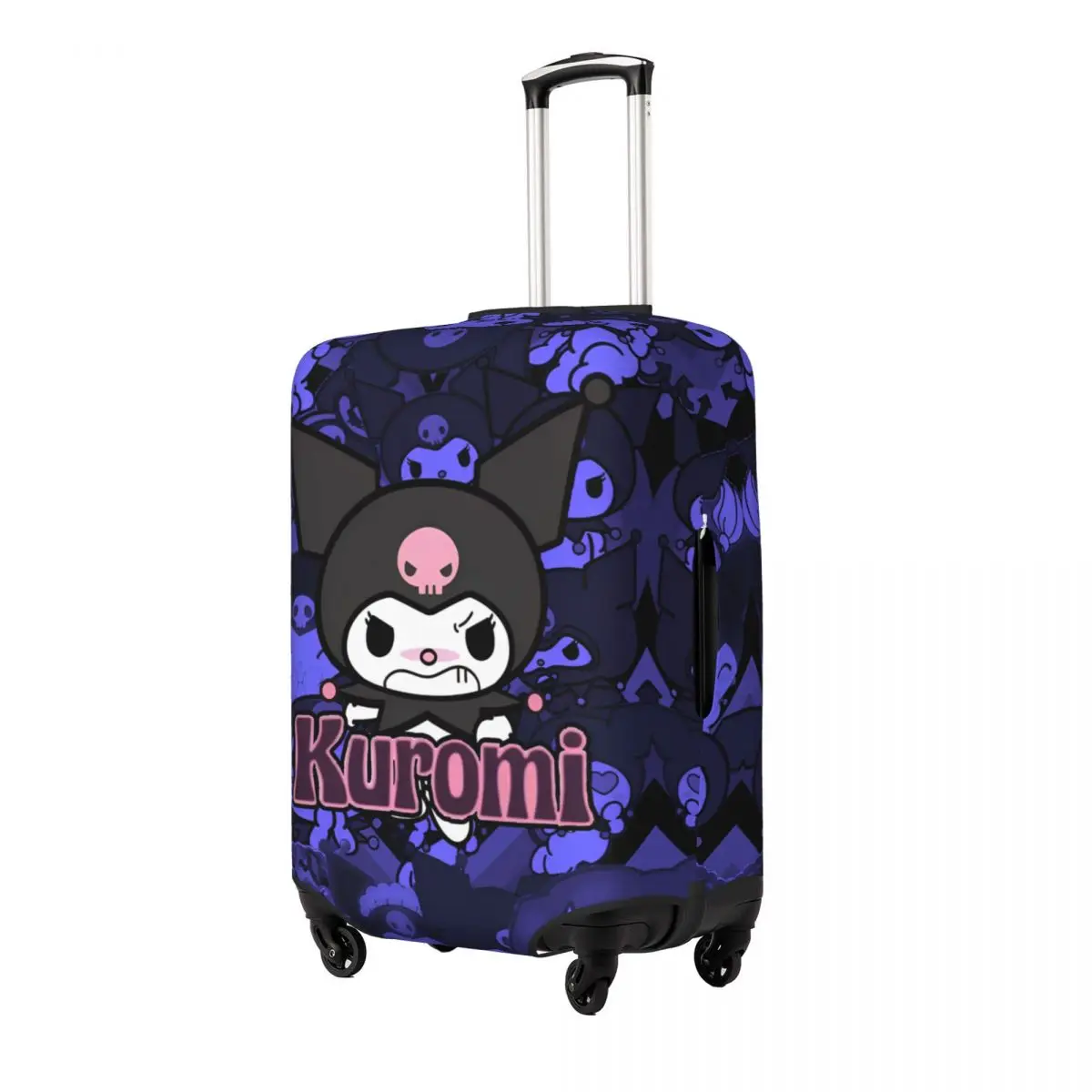 Kuromi Travel Luggage Cover Fashion Suitcase Protector Washable Baggage Covers Fits 18-32 Inch Luggage