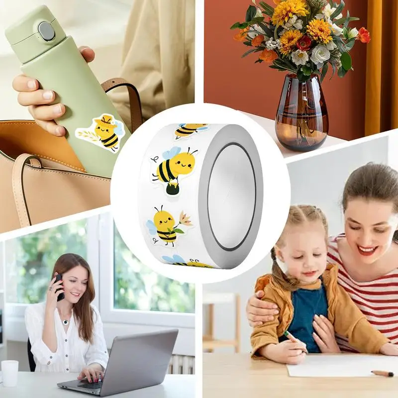 Bee Stickers For Kids Honey Bee Envelope Sealing Decals Animal Stickers For Kids Aesthetic Stickers For Kids Laptop Decal Water