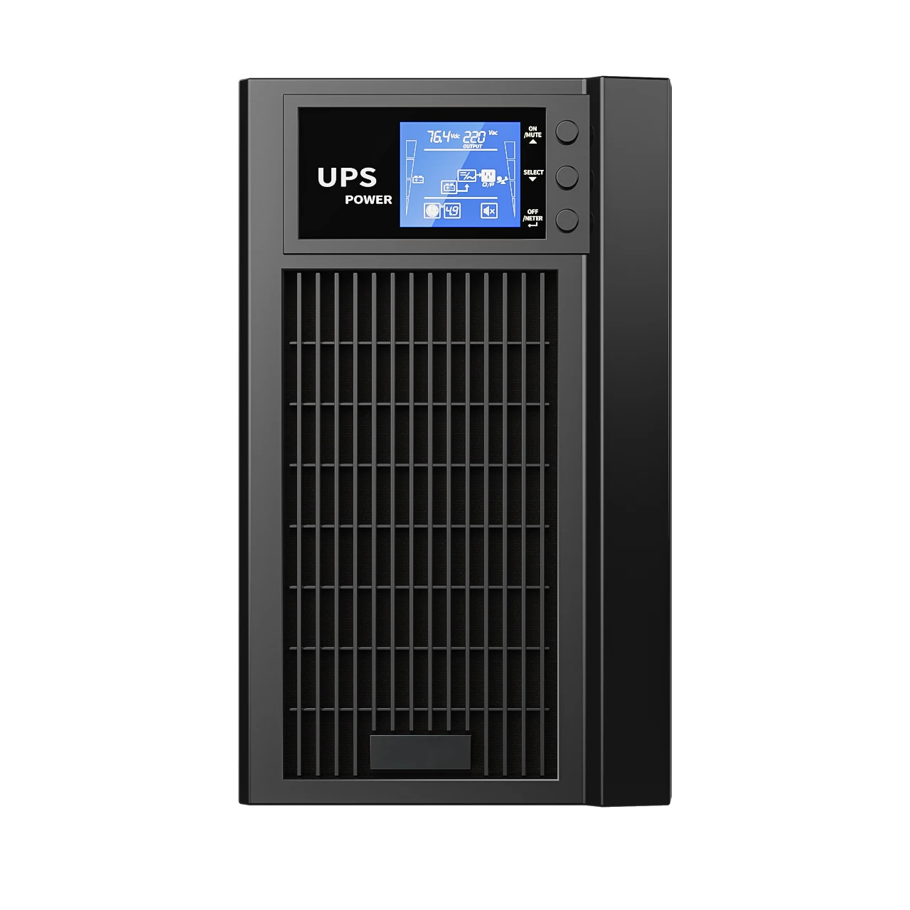 Single Phase 1kVA 2kVA 3kVA Online Double Conversion UPS Pure Sine Wave Output Optional Internal And External Battery
