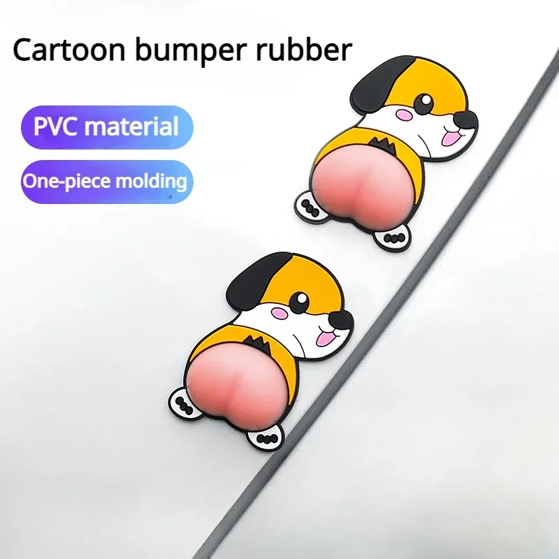 

Creative Butt Car Stickers Anti-collision Rubber Anti-cuts Body Door 3D Peach Butt Funny Stickers Decoration Car Accessories