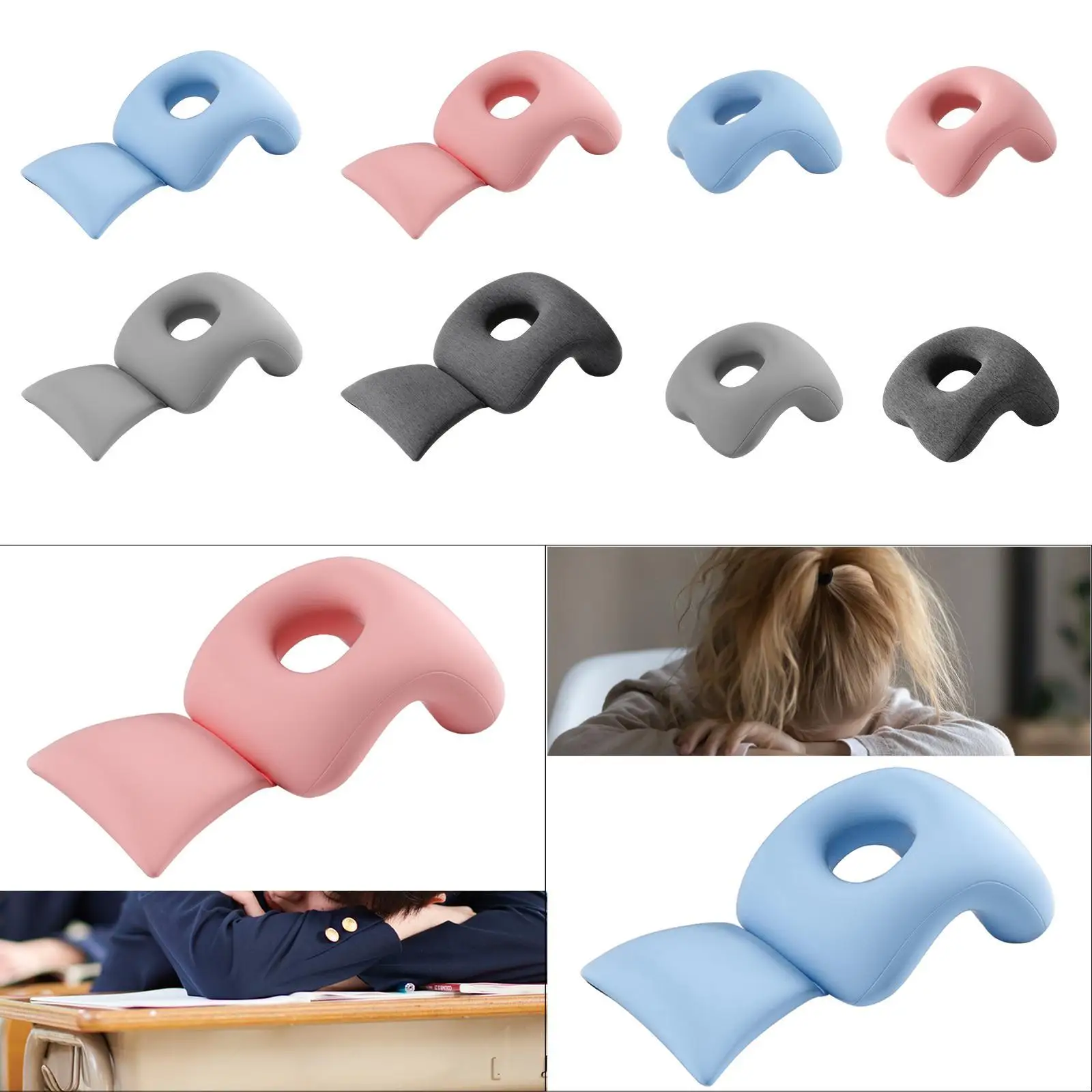 Napping Pillow Headrest Pillow Portable Lunch Break Pillow Rest Cushion