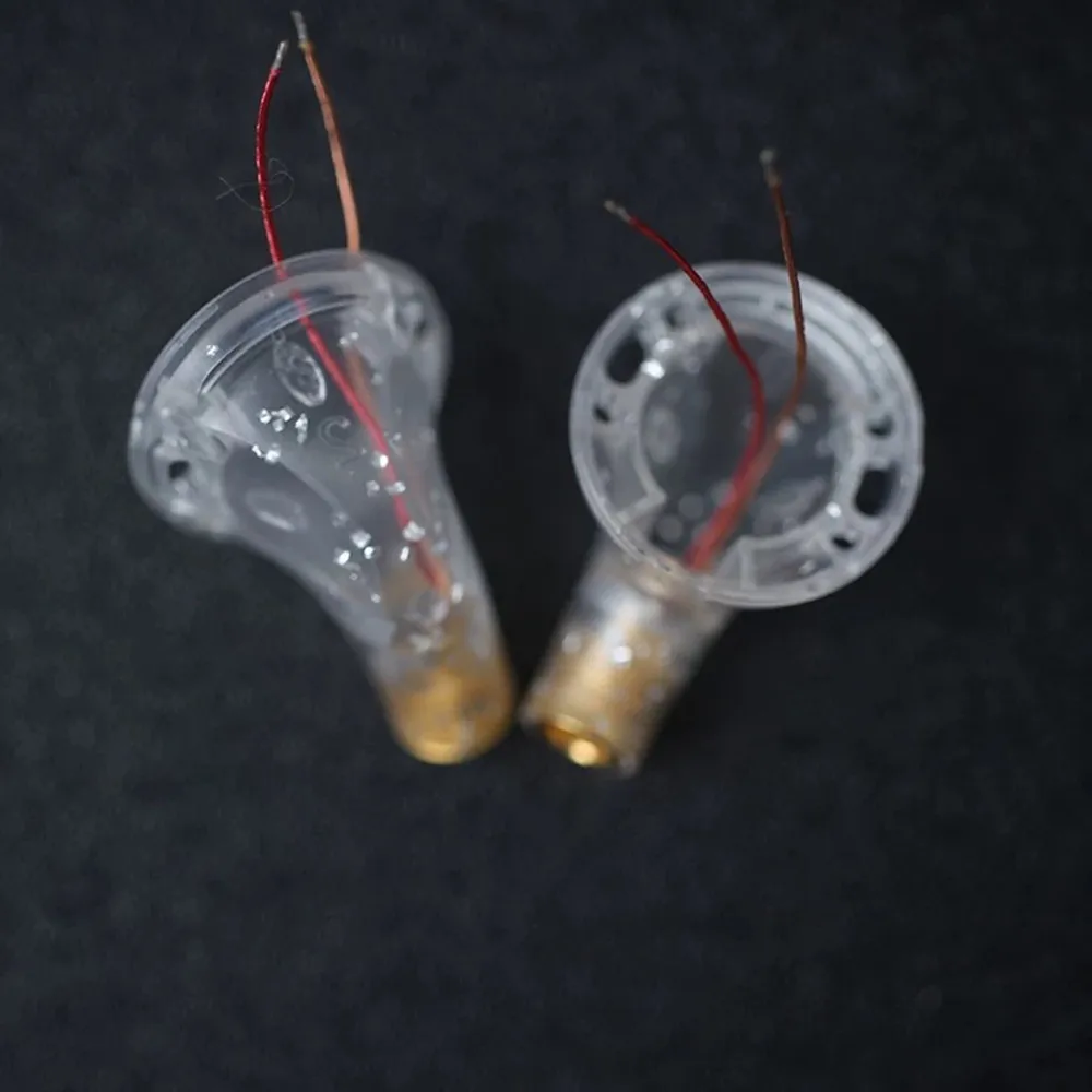 2 пары/лот 15,4 мм наушники с плоской головкой прозрачный корпус DIY MX500 корпус наушников для Diy MX500 Vido TC200 EMX500