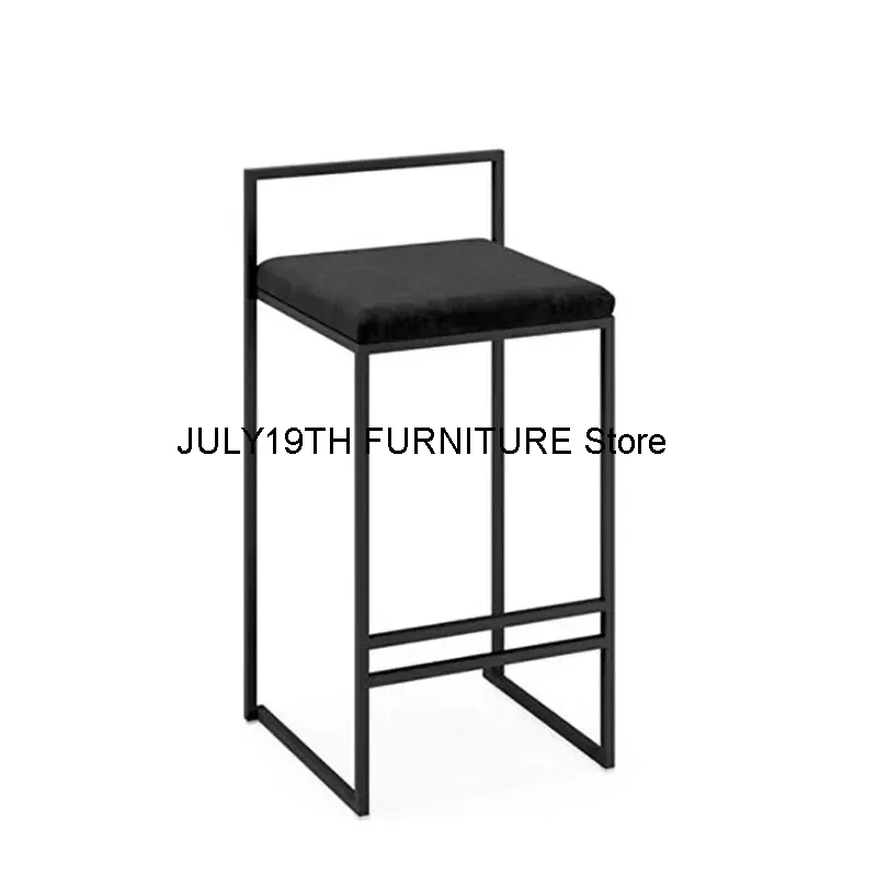 Chaises de Bar Nordiques en Fer Forgé, Tabouret Haut Moderne Simple, Mobilier de Maison, Chaise de Bar Personnalisée, Chaises de Styliste pour la Cuisine