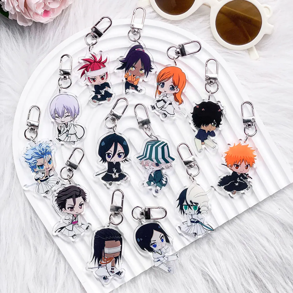 Llavero de Acrílico de Anime Bleach, 1/13 Piezas, Accesorios Divertidos y Lindos para Bolsos, Colgante para Mochila, Regalo para Amigos