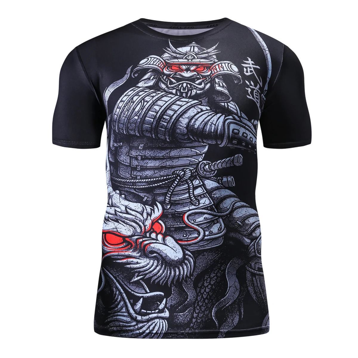 

Men's Short Sleeve Sports T-shirt Cartoon Print Compression Shirt High-Quality Short Sleeve Suitable for Boxing Fitness Sports