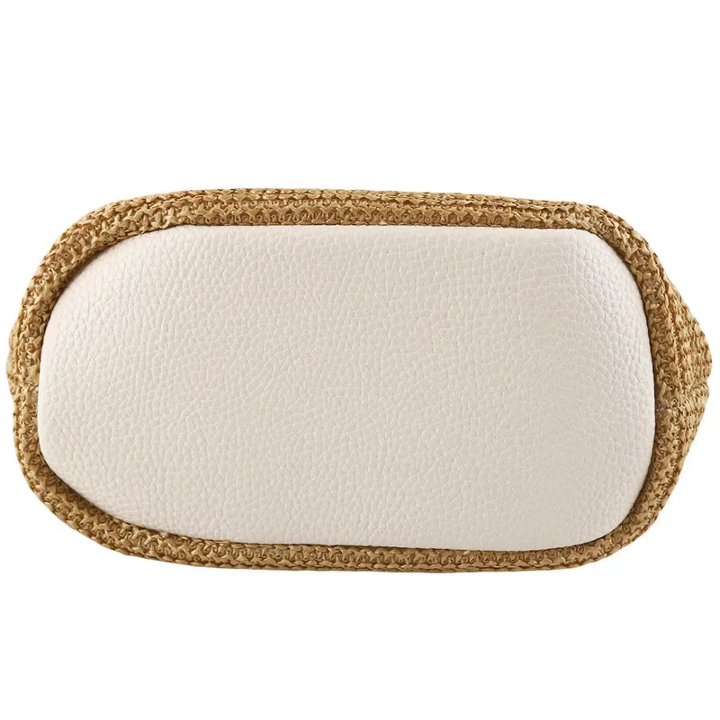 Women's Handmade Bohemian Straw Rattan Bag - Woven Summer Beach Crossbody Bag, Messenger Bucket Shoulder Handbag Se5067407dcfe4d52b4108dd2ac1b11803