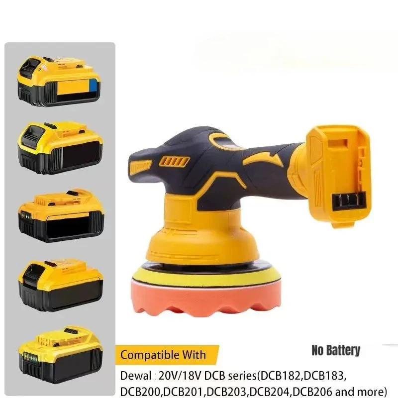

Wireless portable for Dewalt 18V Battery Tool 8 Variable Speed Machine Power Tool Cordless Car Buffer Polisher (Not battery)
