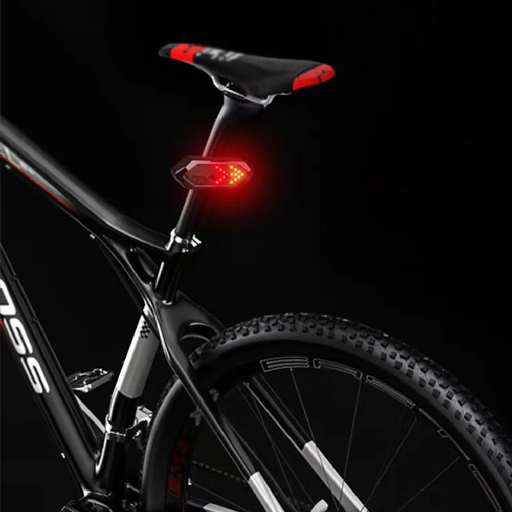 Luzes de sinalização da bicicleta usb recarregável aviso traseiro luzes led 900mah sinal volta luz traseira remoto luz traseira da bicicleta