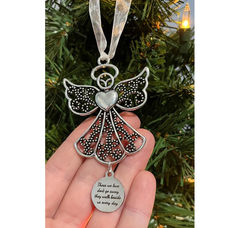 Schutzengel-Geschenk, „Those We Love Don't Go Away“, They Walk Beside Us Every Day, Memorial, Weihnachtsschmuck, Loss Of Loved One