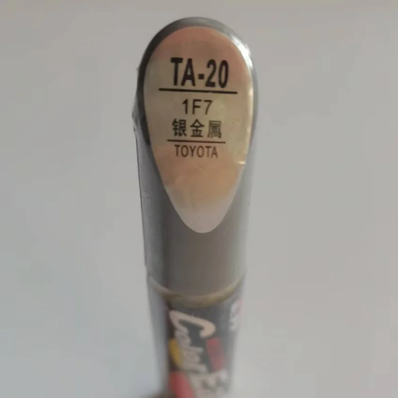 Car scratch repair pen, auto brush painting pen silver color TA 20 for Toyota Corolla camry ,Color code 1F7