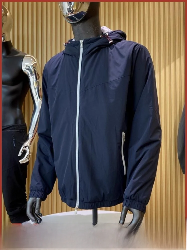 

Wool Silk Filled Hooded Cotton Jaet Men's Faion Urban Sle Stand Fit Polyester Zipper Decoration Warmth