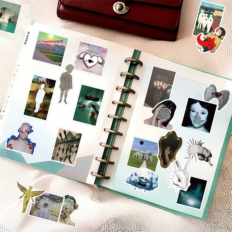 50PCS Creative Dream Core Aesthetic Stickers DIY Decoration Phone Case Notebook Water Cup Personalized Waterproof Decals Kid Toy