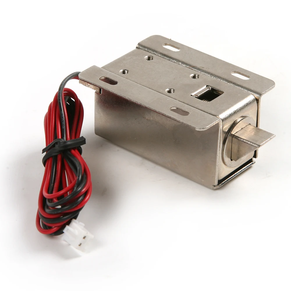 Cerradura electrónica de 12V, puerta de captura, conjunto de liberación eléctrica, solenoide, cerradura eléctrica grande