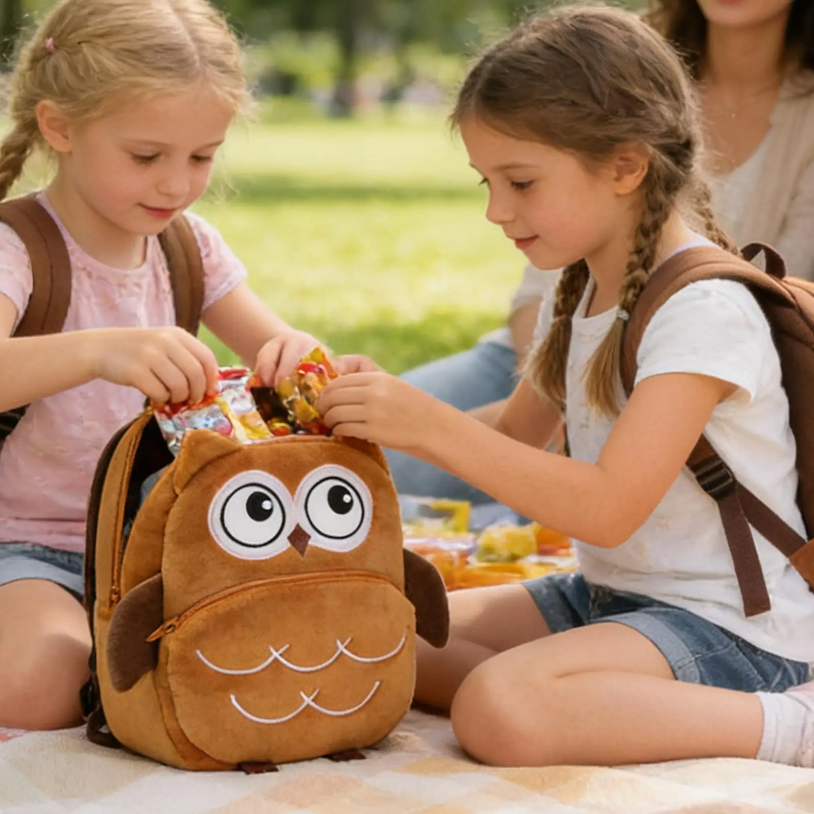 Leuke Uil Rugzak Cartoon Leuke Lichtgewicht Outdoor Benodigdheden Kleine Jongens Rugzak voor Kinderdagverblijf Voorschoolse Dierentuin Activiteiten Snacks Speelgoed
