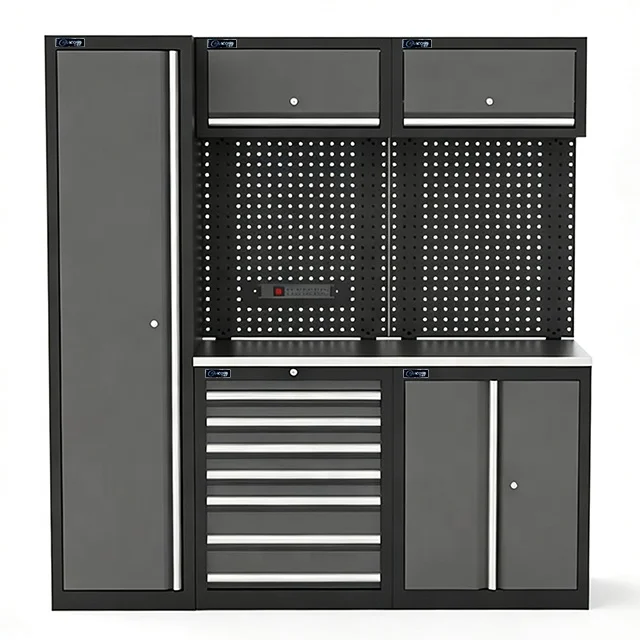 Custom Modular Work Bench Workshop Tool Cabinet Storage