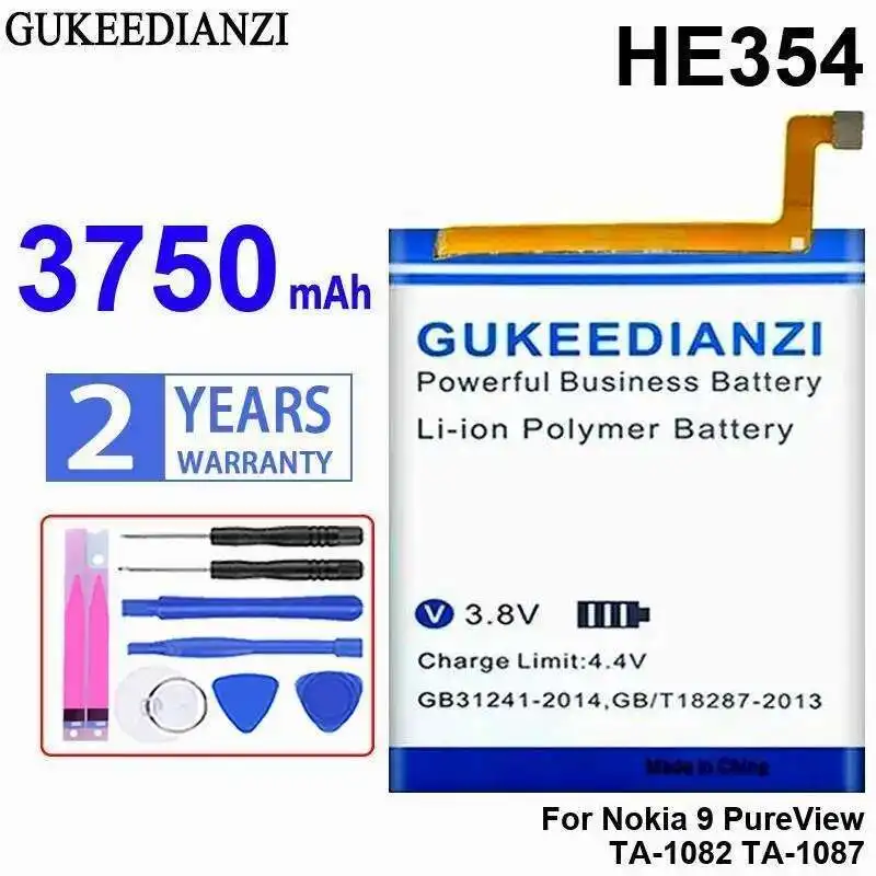 

HE354 For Nokia 9 Pureview TA-1082 TA-1087 Mobile Phone Battery 3750Mah Reliable Replacement