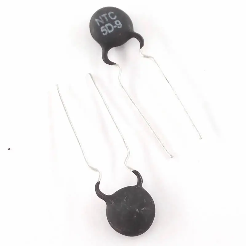 Black NTC Thermistor Semistor Thermal Resistor 5D7 8D9 10D15 16D9 20D9 47D15 NTC Thermistor